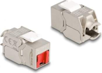 Delock Keystone Module - White, Silver