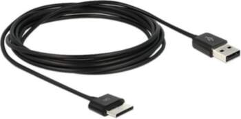 Delock Power/Data Cable 1m Black