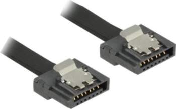 DeLOCK Serial ATA Cable Black 10cm
