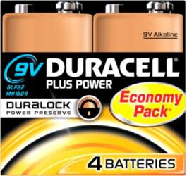Duracell Plus Power 4 pack