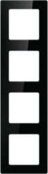 Quadruple frame socket Avatto N-TS10-Frame-B4 (black)