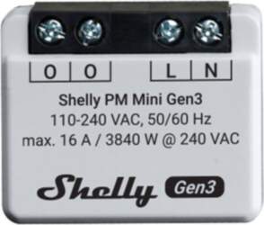 Shelly PM Mini Gen3 Controller, WiFi/Bluetooth