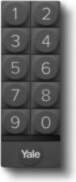Yale 05/301000/BL Bluetooth numeric keypad Black
