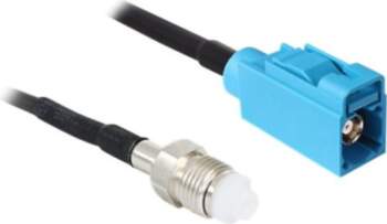 DeLOCK 2m Black Antenna Cable