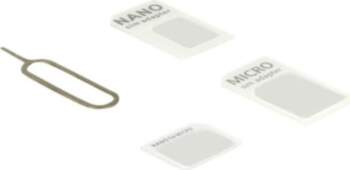 Delock - SIM-kort adaptersæt for mobiltelefon