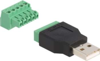 Delock USB Adapter Black Green