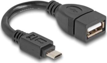 Delock USB Cable 11cm Black