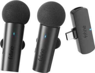 Fifine M8 wireless tie microphone set