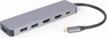 Gembird USB Type-C 3-in-1 multi-port adapter