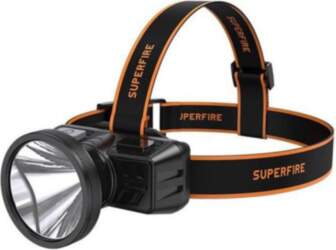 Superfire HL51 headlamp flashlight, 160 lm