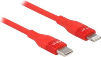 Delock Lightning Cable 50cm Red