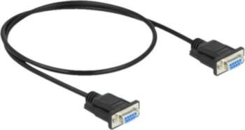 Delock Nullmodem Cable 50cm Black