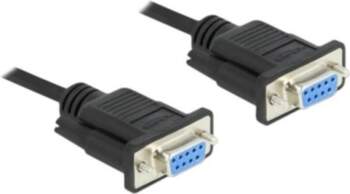Delock Serial Cable 1m Black