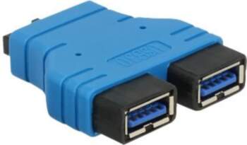 Delock USB Internal Adapter Black Blue