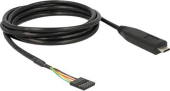 Delock USB/Serial Cable 2m Black