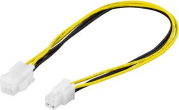 DELTACO 30cm Power Extension Cable