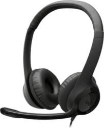 Logitech H390 Wired Headset, USB-C, Black