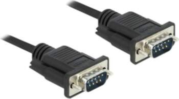 Delock 50cm Serial Cable Black