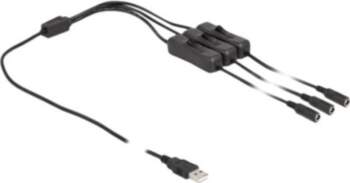 Delock Power Cable 1m Black