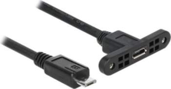 Delock USB Extension Cable 25cm Black
