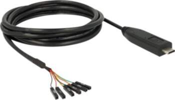 Delock USB/Serial Cable 2m Black