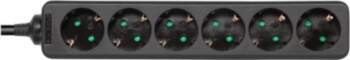 DELTACO 6-pin 16A Socket Extension 3m