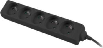 Lanberg 5-Pin Socket Box 10A Black