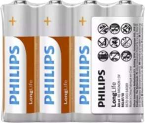 Philips LR6 LONGLIFE AA Baterijas 4pcs