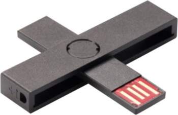 PLUSS ID smart card reader black