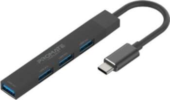 PROMATE LiteHub-4 USB-C Hub 3x USB