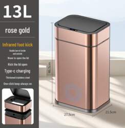 13L Smart Induction Trash Can: Fully