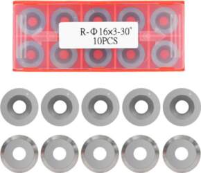 16mm Turning Insert Round Silver Solid