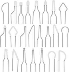 23Pcs Pyrography Wire Tips Adjustable Temperature