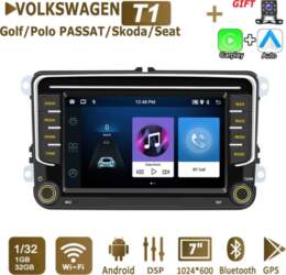 2Din auto radio Android priekš Volkswagen