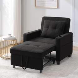 3-in-1 Extendable Single Sleeper Sofa –