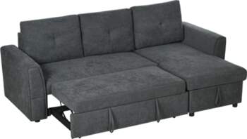 3-Seater Sofa with Bed Function, Sofa