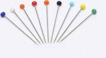 3x38mm 10000Pcs Packed Glass Head Pins