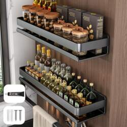 40cm Double-deck Kitchen Rack Wall Mounted