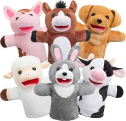 6Pcs Children Hand Puppet Collection featuring