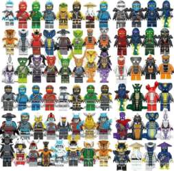 72 modeļi Ninjago CUSTOM Fit Lego