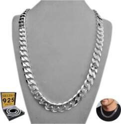 925 Silver Men` Chain Silver 9mm
