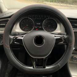 9 krāsas PU ādas automašīnas stūres
