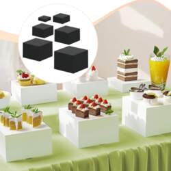 Acrylic Cube Buffet Display Stand Space