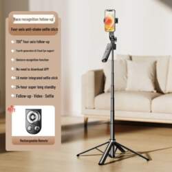 AI Auto-Tracking 360° Gimbal: Mobile Stabilizer