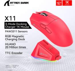 Attack Shark X11 Wireless Mouse,Tri-Mode