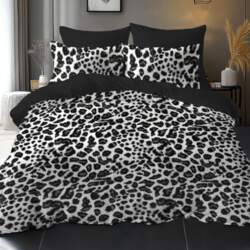Black Leopard Print Theme Design Using