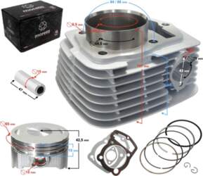 Cilindrs LTV 250cc 65,5mm Moretti