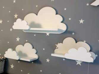 Cloud shelves set of 3 pcs