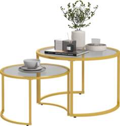 Coffee Table Set of 2, Modern