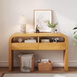 Console table with drawers for the